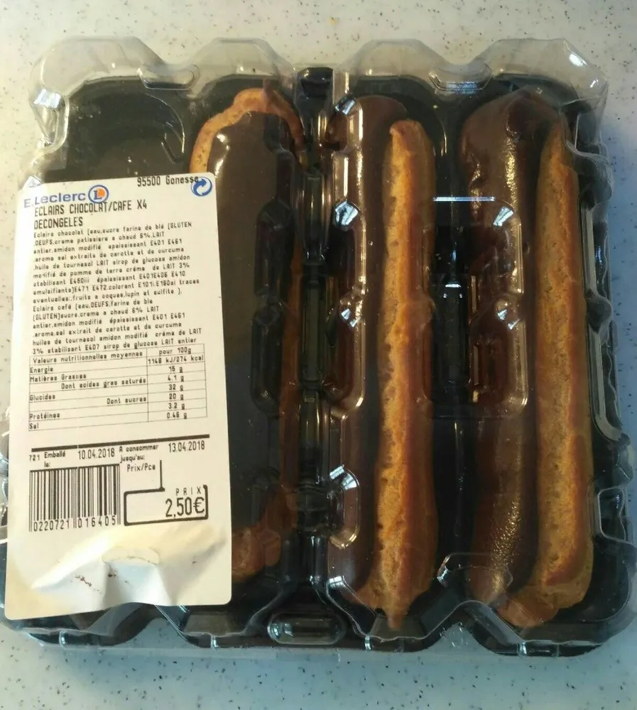 Eclairs chocolat x4