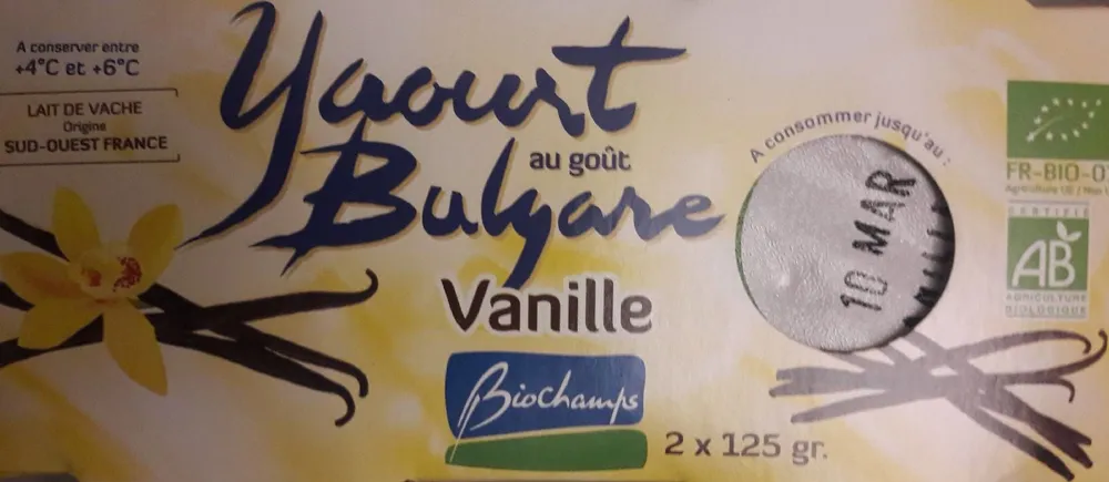 Yaourt vanille
