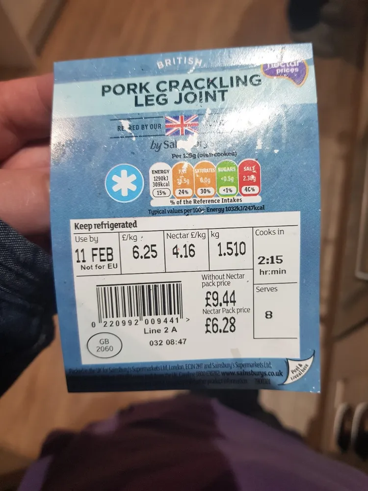 Pork Crackling Joint