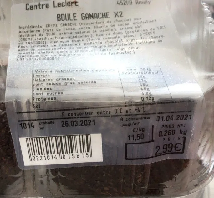 Boule Ganache
