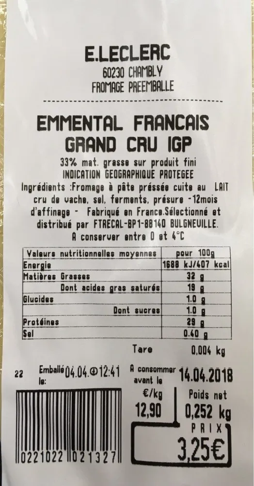 Emmental IGP