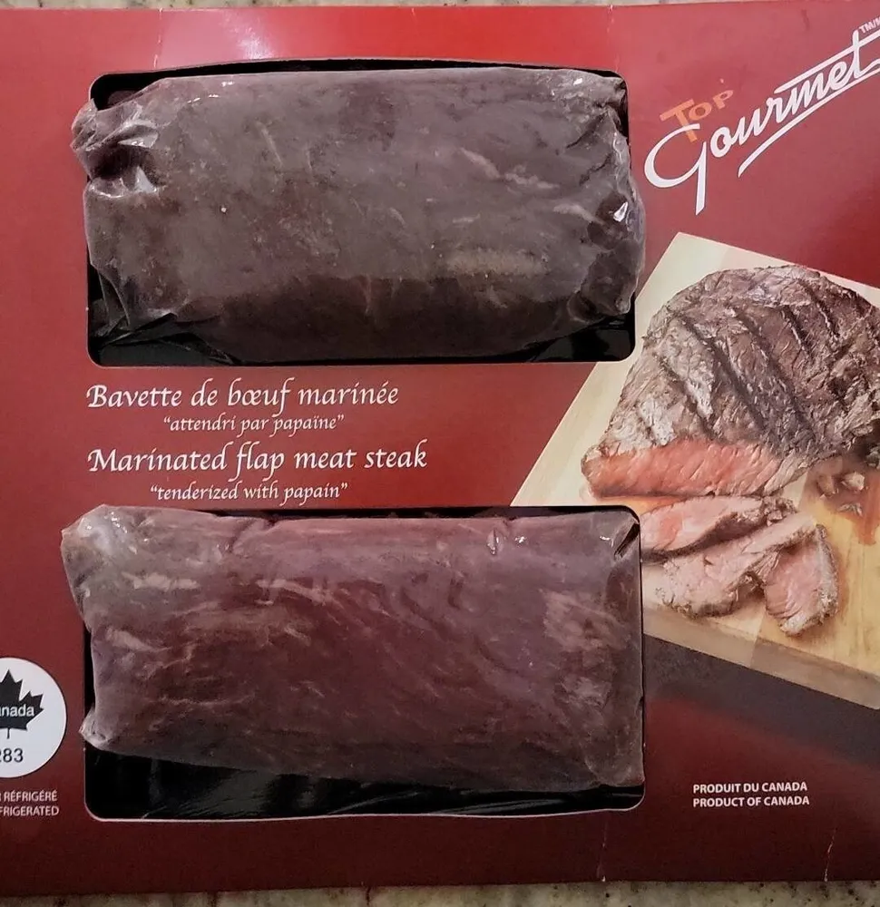 Bavette de boeuf marinée