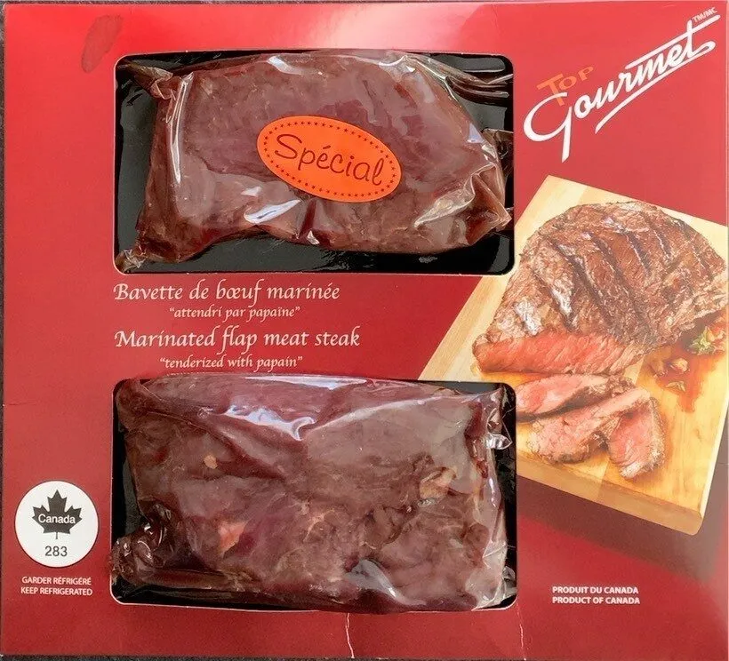 Bavette de boeuf marinée