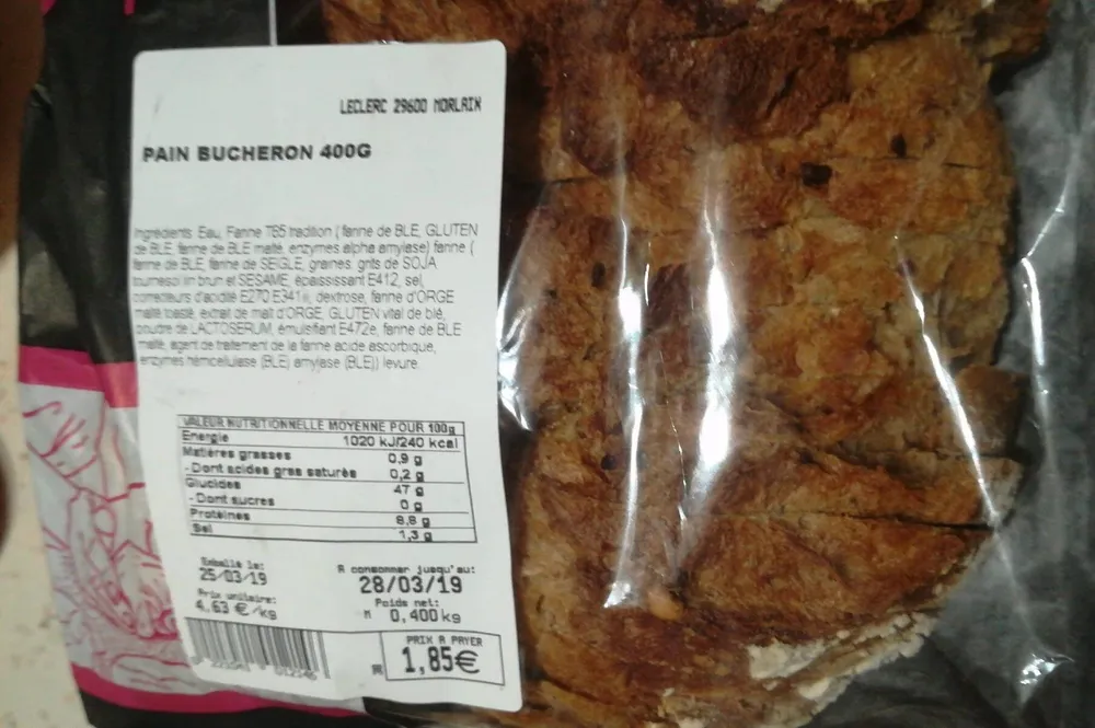 Pain bûcheron 400g