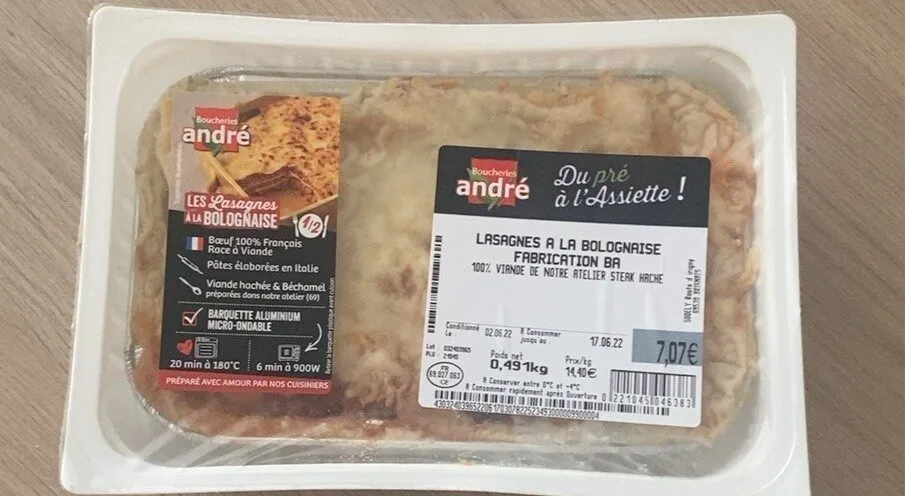 Lasagnes a la bolognaise