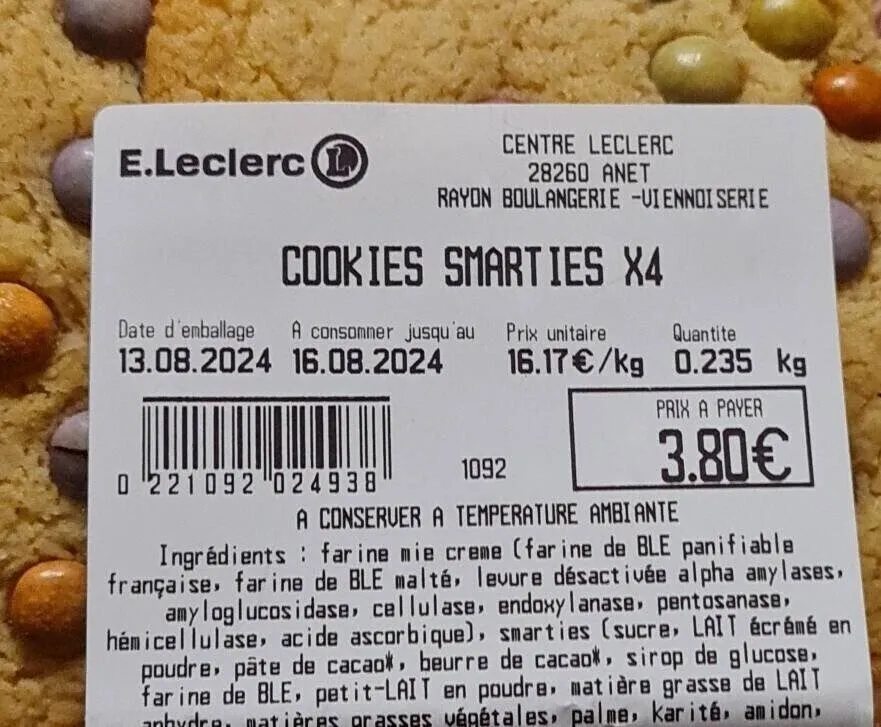 Cookies Smarties