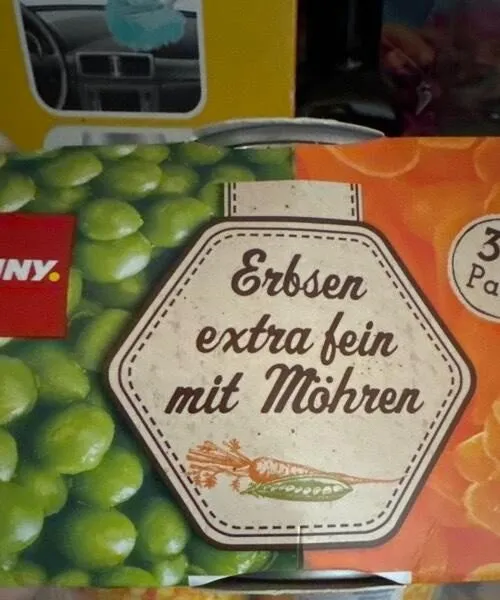 Erbsen und Möhren