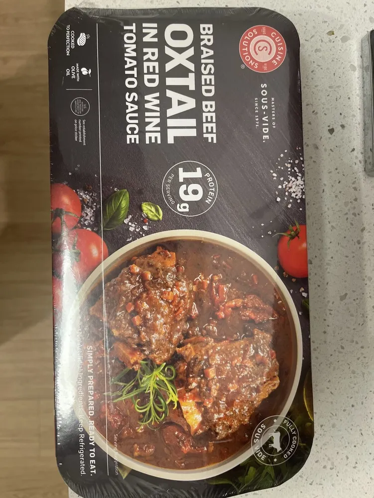 Braised Beef Oxtail In Red Wine Tomato Sauce
