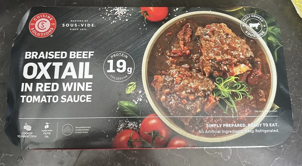 Braised Beef Oxtail In Red Wine Tomato Sauce