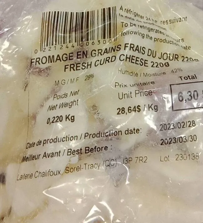 Fromage en grains