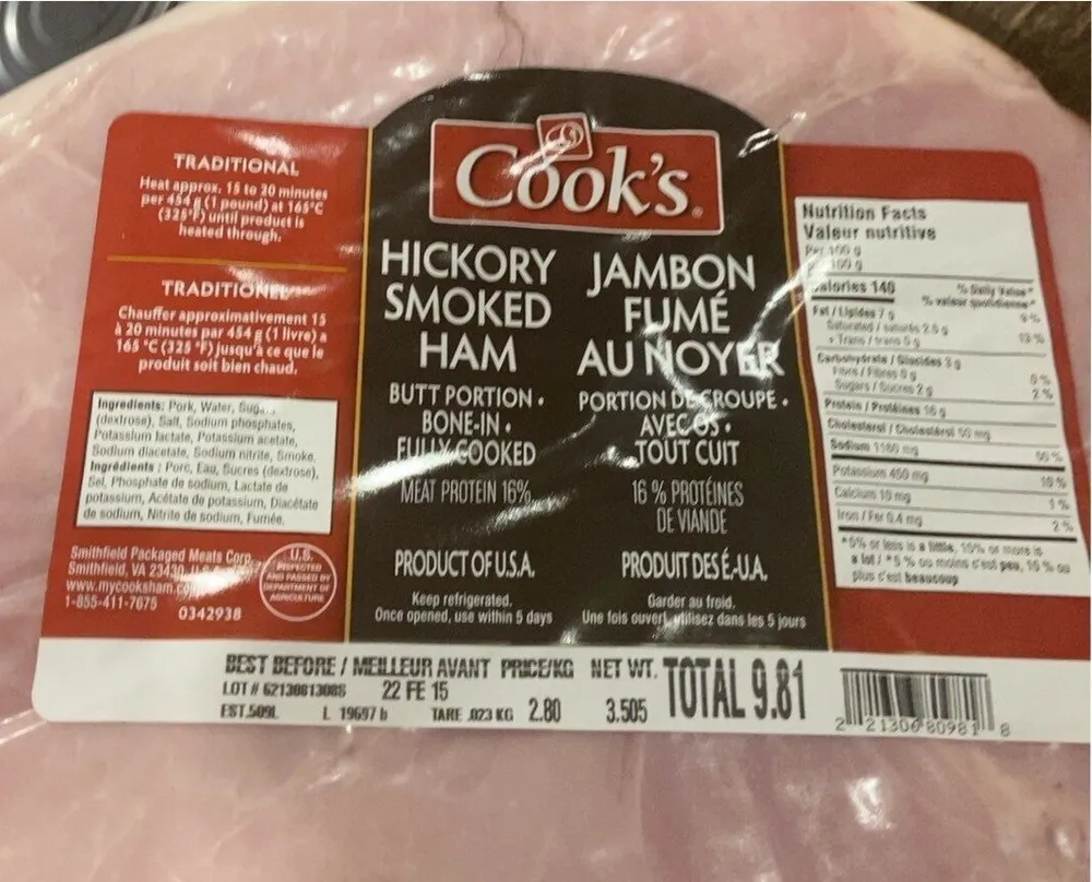 Jambon fumé au noyer