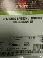 Lasagnes saumon épinard