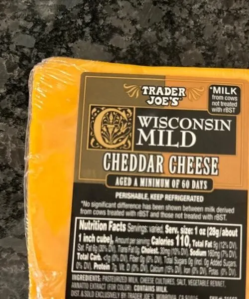 Wisconsin Mild Chedder Cheese