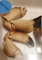 Pinces de tourteaux cuits