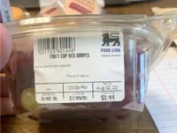 Red grapes