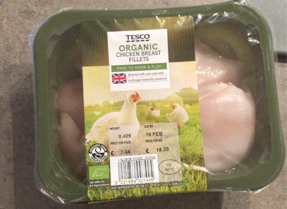 Organic breast fillets