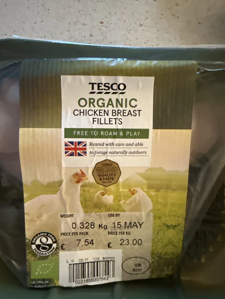 Tesco Organic Chicken Breast Fillets