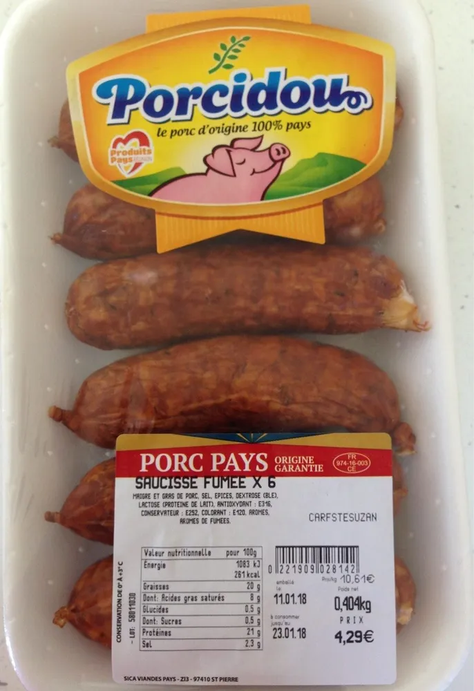 Saucisses fumées