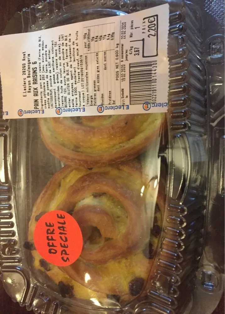 Pain aux raisins