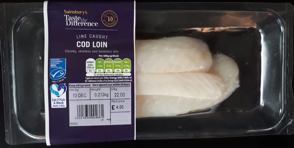 Line Caught Cod Loin