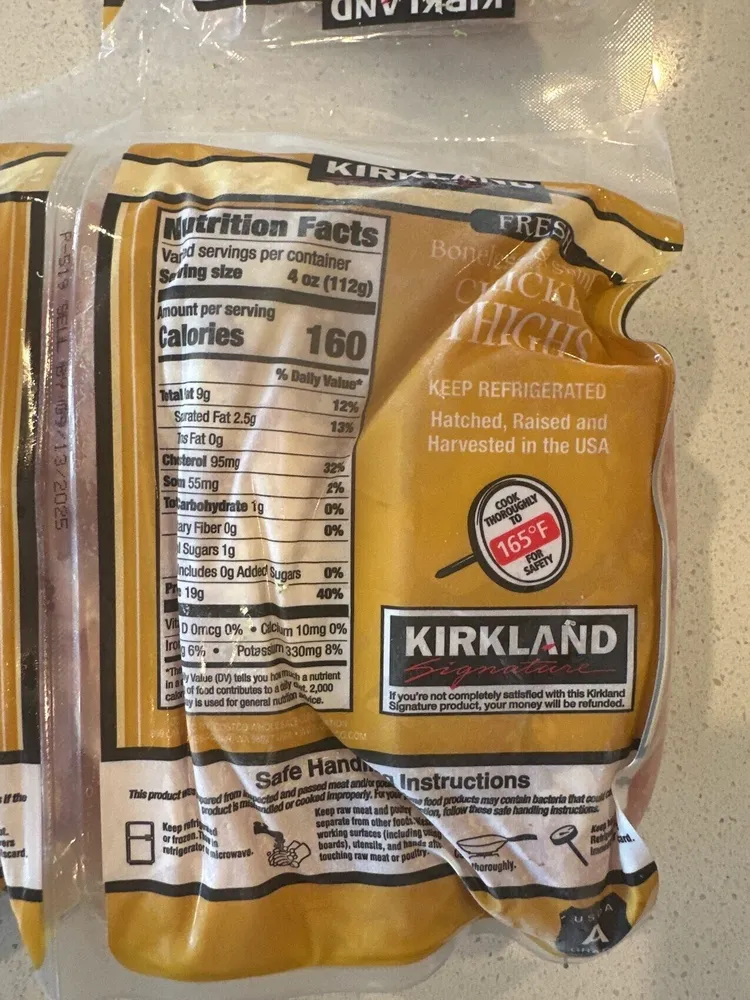 Kirkland Boneless & Skinless Chicken Thighs