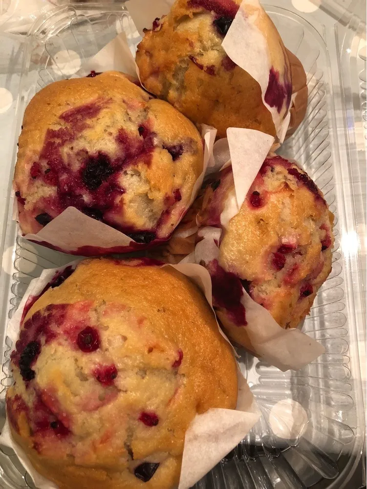 Muffin fruits rouge