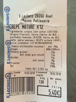 Crêpes nature
