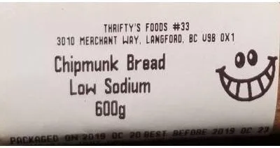 Chipmunk Bread