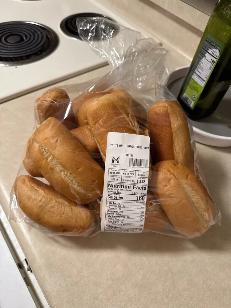 Petite White Hoagie