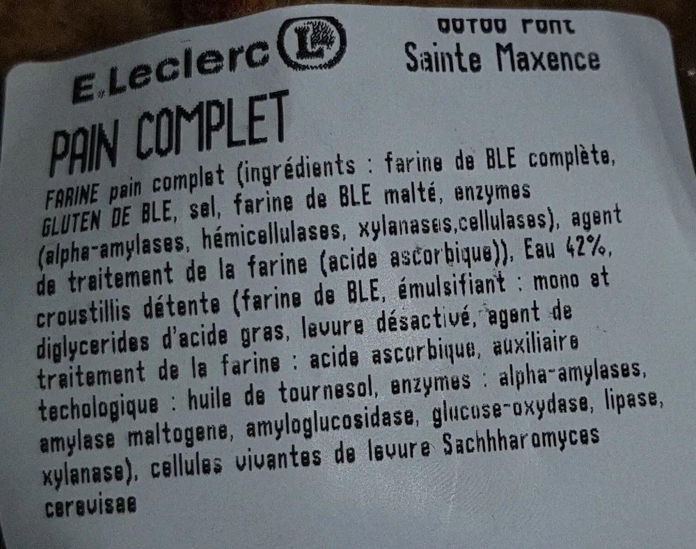 Pain complet
