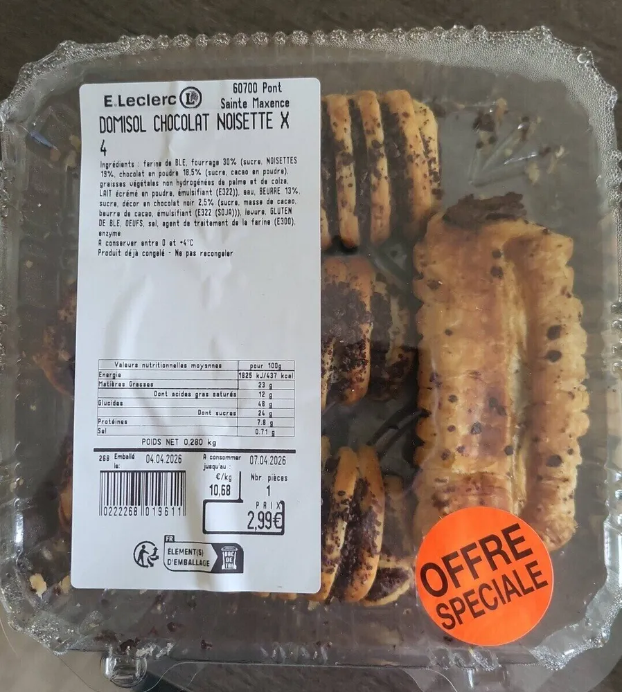 Domisol chocolat noisette