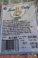 Pate croûte pur beurre