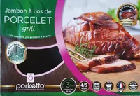Jambon a l'os de porcelet grill