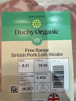 Free Range Briish Pork Loin Steaks