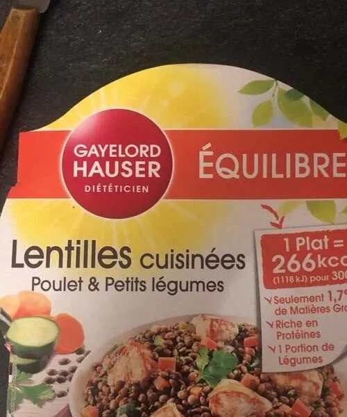 Lentilles cuisinées Poulet & Petits légumes