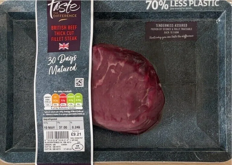 British Beef Thick Cut Fillet Steak