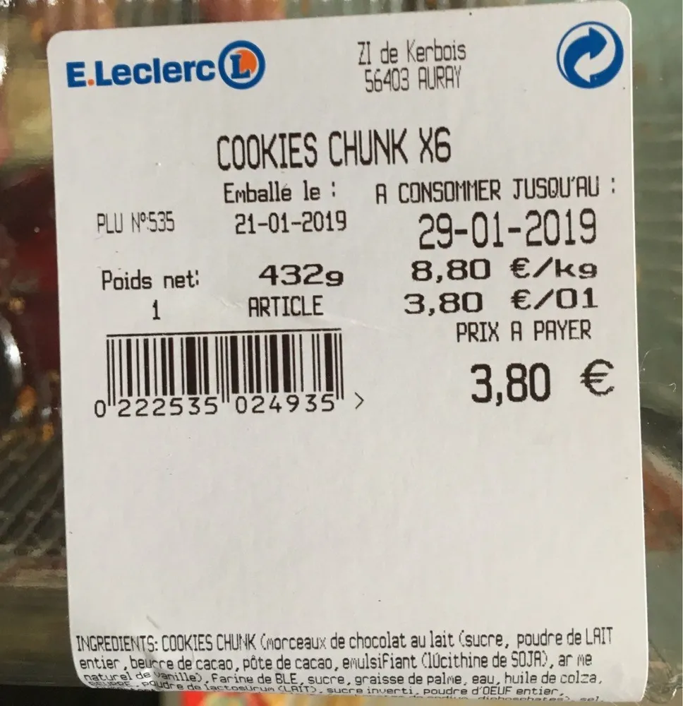 Cookies chunk