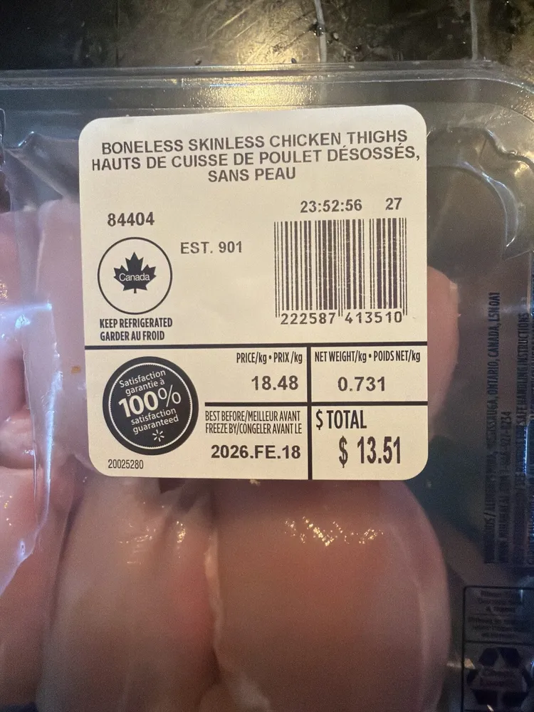 Mina Halal Boneless Skinless Chicken Thighs