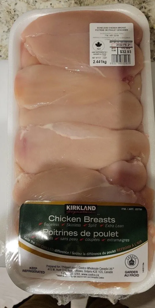 Poitrines de poulet