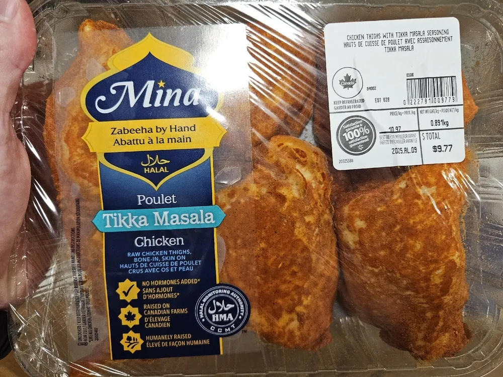 Chicken Thighs With Tikka Masala Seasoning