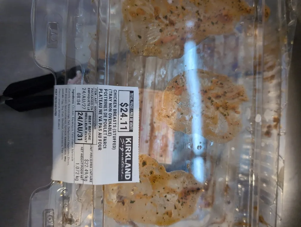 Stuffed Chicken Breasts (Asparagus, Feta) Costco Prepared Foods