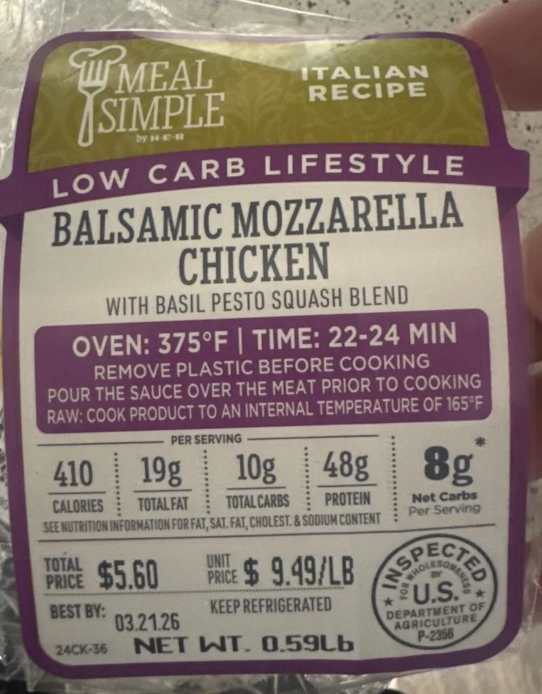 Balsamic Mozzarella Chicken