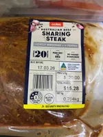 Australian Beef Sharing Steak Lightly Seasoned With Pepper