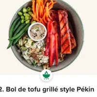 Bol de tofu grillé style Pékin