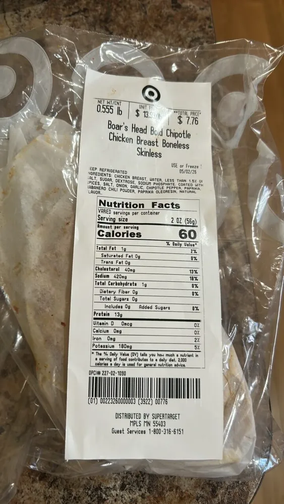 Boar's Head Bold Chipotle Chicken Breast Boneless Skinless