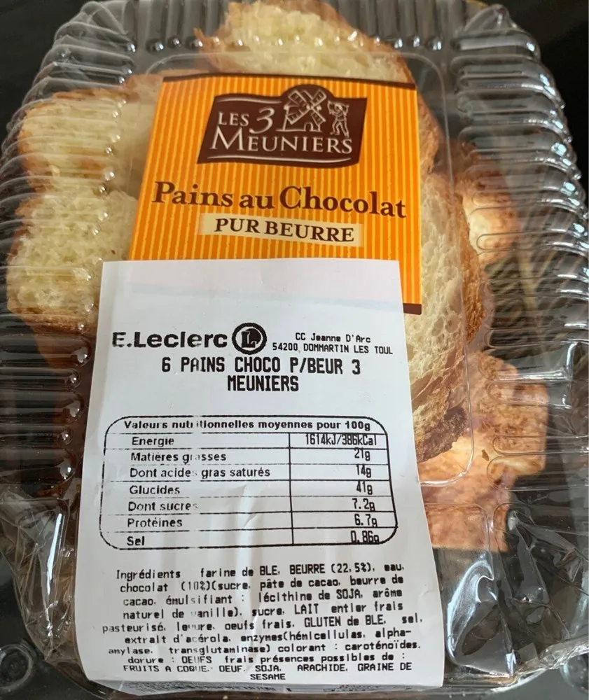 Pains au chocolat pur beurre