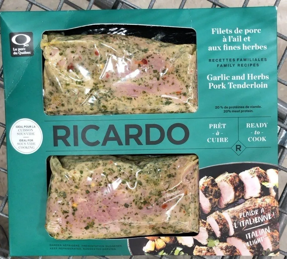 Filet de porc a lail et aux fines herbes