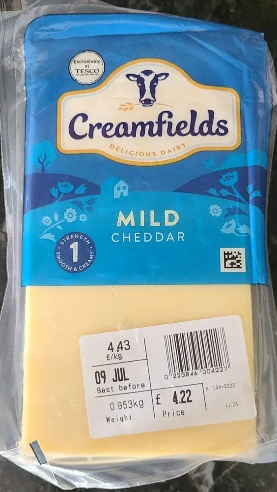 Creamfields mild cheddar