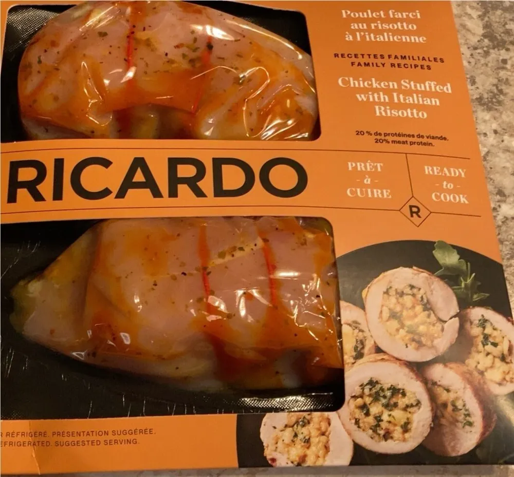 Poulet farci au risotto à l’italienne