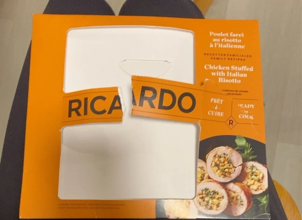 Chicken stuffed with Italian risotto